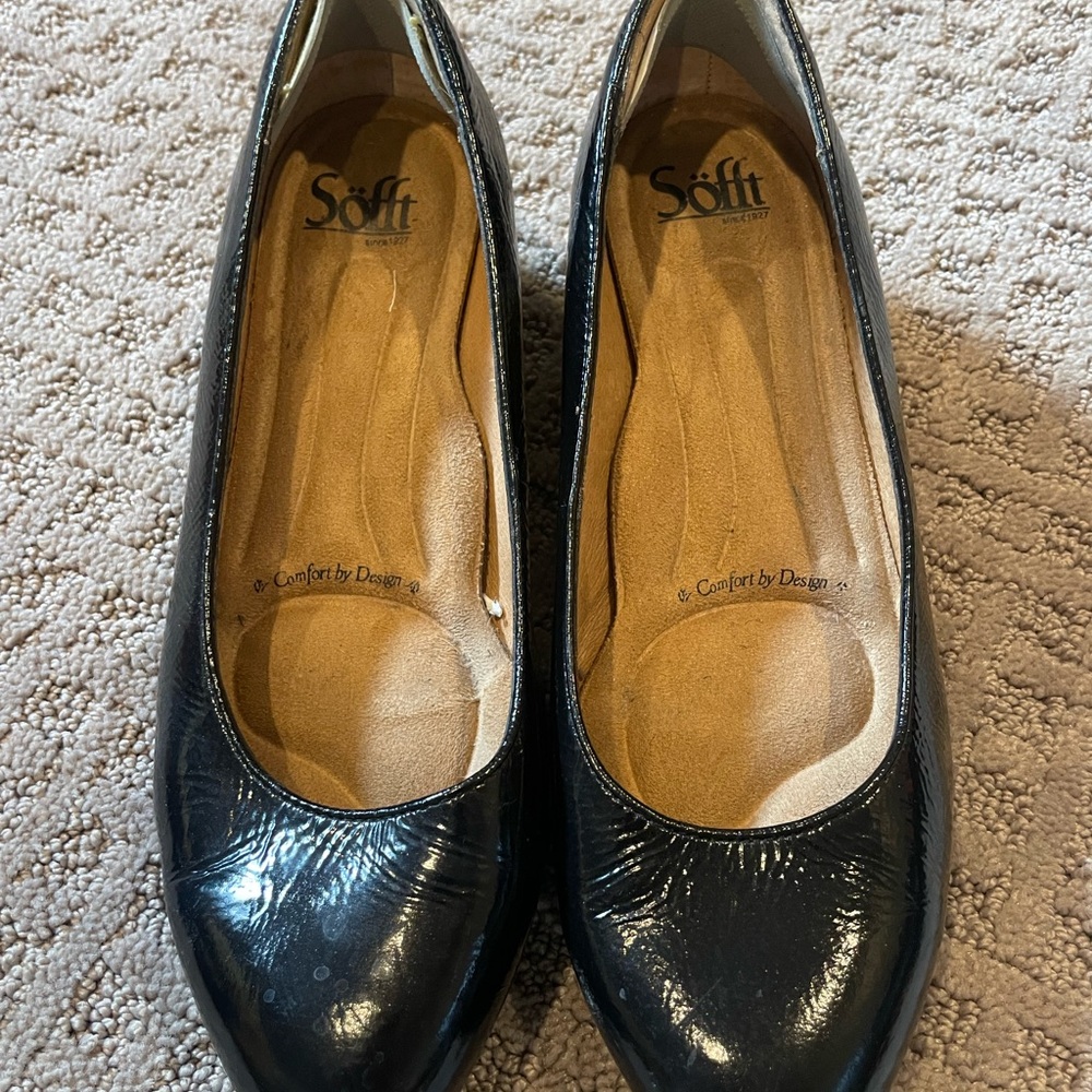 Söfft Black Patent Leather Heels